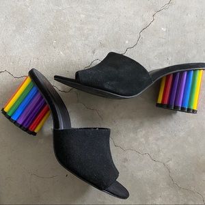 YRU rainbow sandals